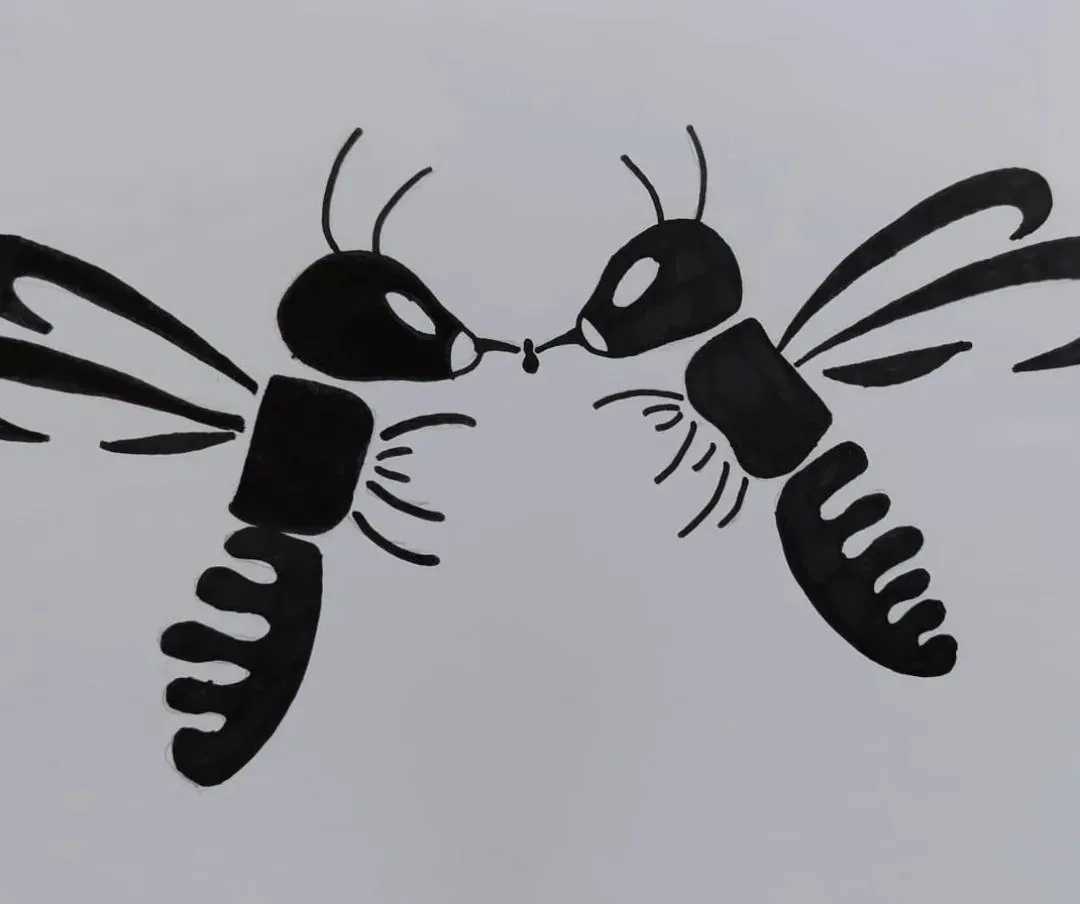 Včely si předávají nektar uvnitř úlu – proces vzniku medu